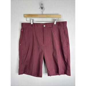Callaway Golf Burgundy Performance Shorts Men’s 34 Stretch 10”